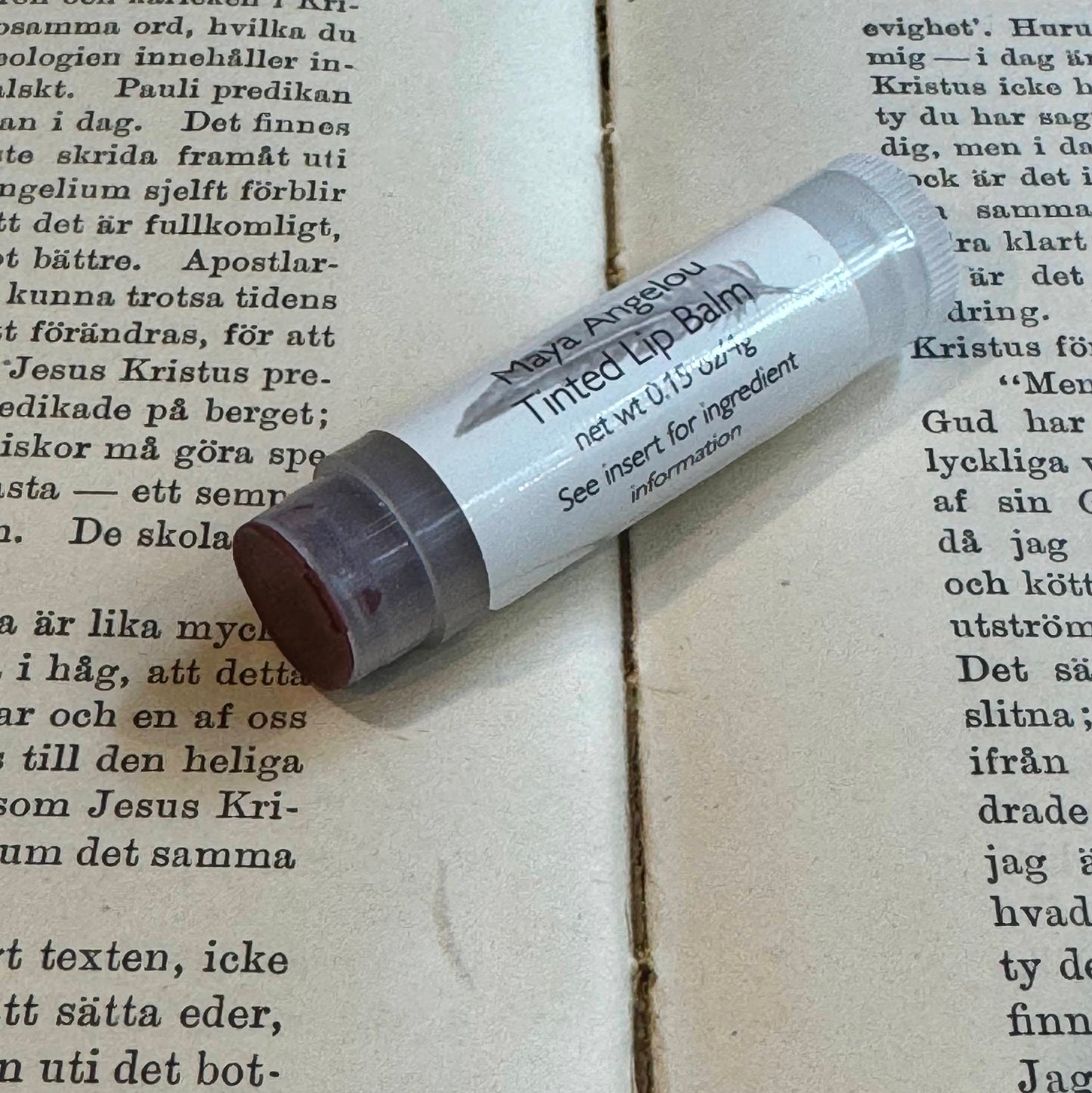 The Poetry Department tinted lip balm