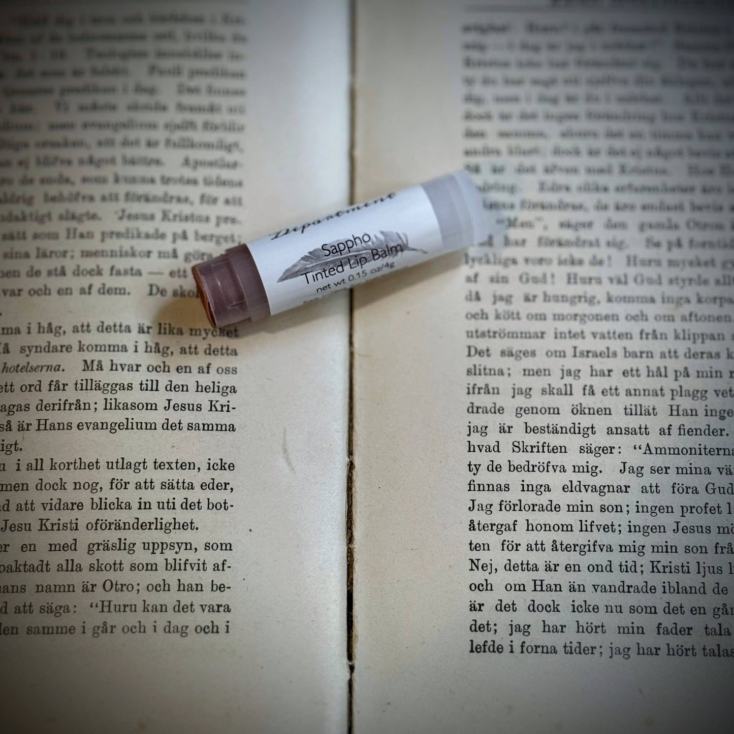 The Poetry Department tinted lip balm