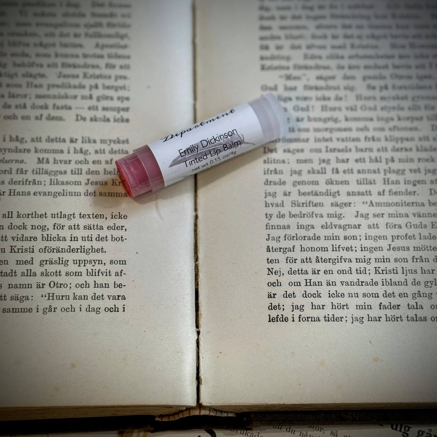 The Poetry Department tinted lip balm