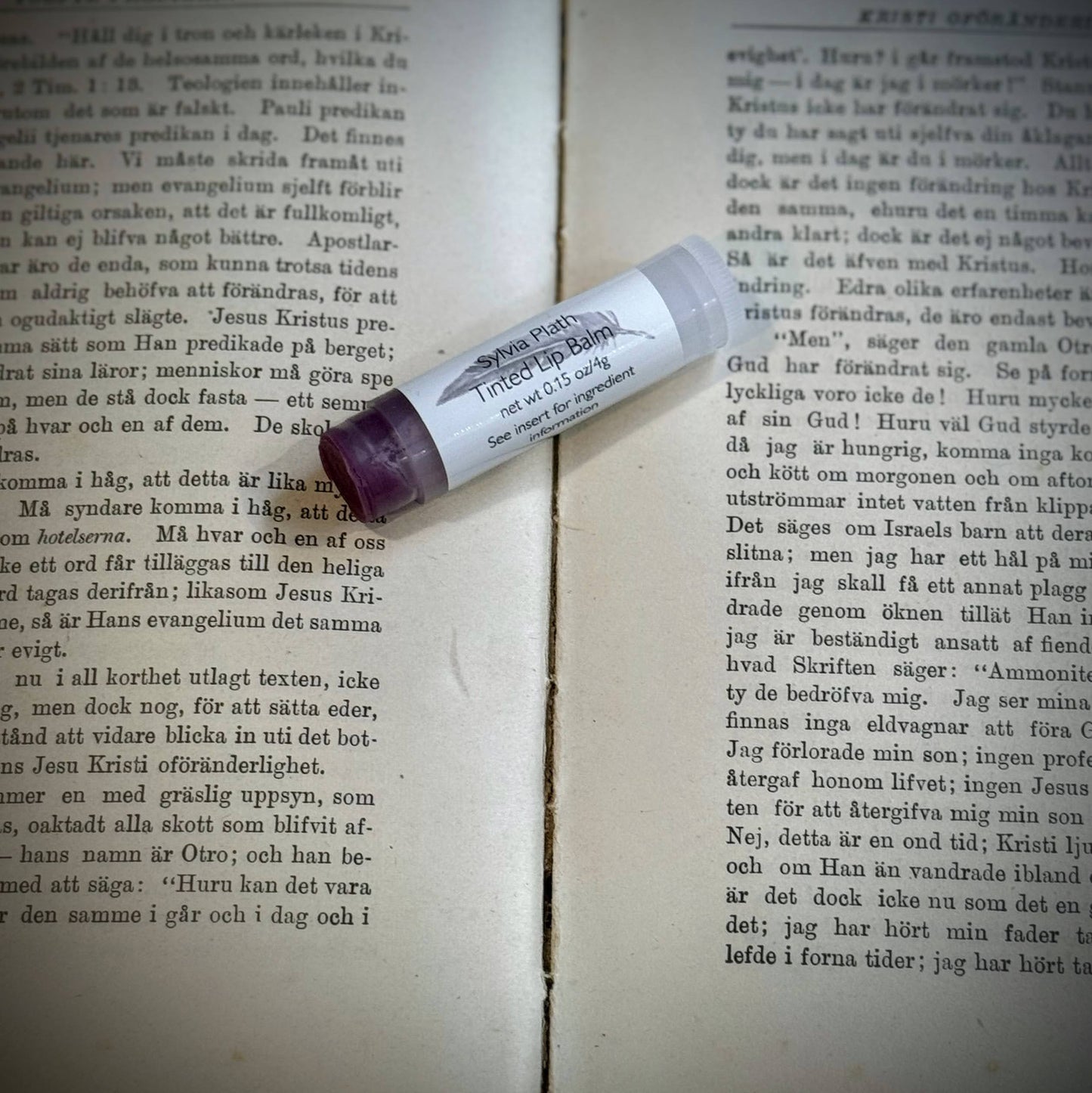 The Poetry Department tinted lip balm